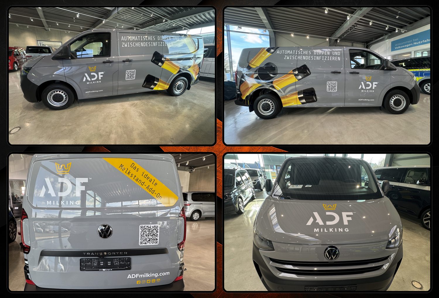 VW Transporter_Adf Milking, Folierung, 3m IJ280, Konturshcnitt, Hochleistungsfolie